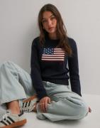 Polo Ralph Lauren - Sininen - Flag Cn-Long Sleeve-Pullover