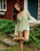 Nelly - Vihreä - Effortless Crincle Blouse