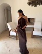 Nelly - Ruskea - Fine Structure Skirt