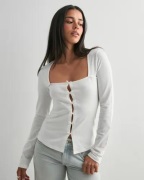 Nelly - Valkoinen - Square Bow LS Top