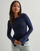 Nelly - Sininen - Ultra Soft Boat Neck Top