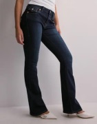 True Religion - Sininen - Becca Mid Rise Boot Cut Flap