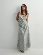 Only - Kukallinen - Onlshyla Frill Long Dress Wvn
