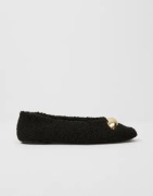 Nelly - Musta - Fluffy Decore Ballerina
