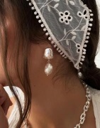 Muli Collection - Hopea - Dune Pearl Earrings