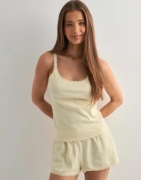 Hunkemöller - Keltainen - Singlet Pointelle Lace