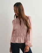 Nelly - Vaaleanpunainen - My Best Smock Blouse