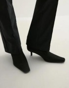 Nelly - Musta - Squaretoe Soft Ankel Boot