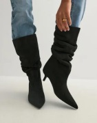 Nelly - Musta - Stiletto Under Knee Soft Boot