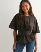 Neo Noir - Ruskea - Annegret Poplin Blouse
