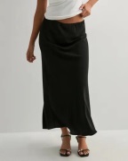 Pieces - Musta - Pcfranan Hw Ankle Skirt Noos Bc