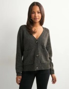Vero Moda - Ruskea - Vmboom Ls V-Neck Button Cardigan Ga