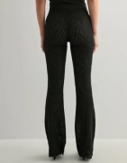 Nelly - Musta - Lace Flare Pants