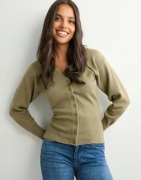 Vero Moda - Vihreä - Vmsaba Ls V-Neck Cardigan