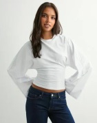 Nelly - Valkoinen - Wide Sleeve LS Top