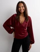 Nelly - Punainen - Bow Detail Blouse