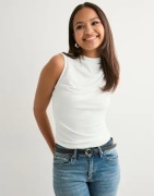 Pieces - Valkoinen - Pcmadison Sl Draped Top Noos Bc