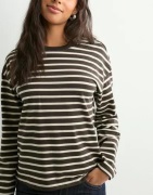 Only - Ruutu/Raita - Onlnew Soph Life L/S O-Neck Top Box