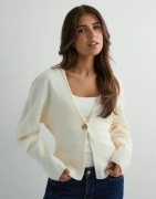 Gina Tricot - Valkoinen - Shaped knitted cardigan