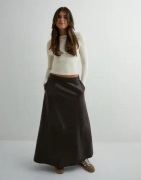 Vero Moda - Ruskea - Vmolive Hw Coated Ankle Skirt Prm