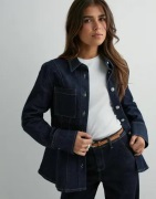 Only - Sininen - Onlrosie L/S Fitted Dnm Jacket Gua