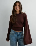 Gina Tricot - Punainen - Metallic knitted top