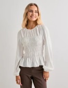 Nelly - Valkoinen - My Best Smock Blouse