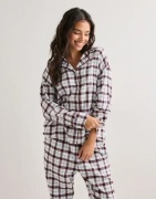 Hunkemöller - Kuviollinen - Jacket Ls Flannel Twill Check