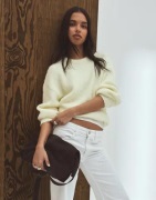 Nelly - Keltainen - Fuzzy Knit Sweater