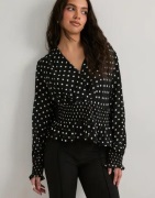 Neo Noir - Musta - Tamona Crepe Dot Blouse