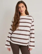 Pieces - Ruskea - Pcmila Ls Loose Tee Jrs Noos Bc