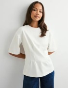 Vero Moda - Valkoinen - Vmtanya 2/4 Fitted Top Jrs Exp