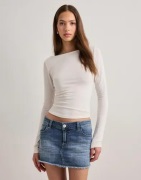 Nelly - Sininen - Mini Heart Pocket Jeans Skirt