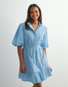 Vero Moda - Sininen - Vmclover 2/4 High Neck Short Dress