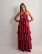 Vero Moda - Punainen - Vmfelicia Sl Ruffle Maxi Dress