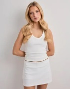 Nelly - Valkoinen - Mini Shorts Skirt