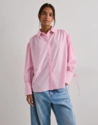 Pieces - Vaaleanpunainen - Pcanni Ls Pleated Detail Shirt Wvn