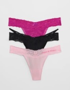 Hunkemöller - Vaaleanpunainen - 3-pack Ulv String