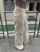Nelly - Beige - Relaxed Cargo Pants