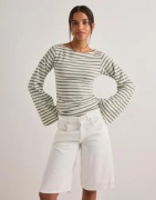 Nelly - Vihreä - Stripe Wide Sleeve Top