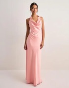 Nelly - Vaaleanpunainen - Halter Bow Dress