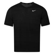 Nike Juoksu-t-paita Dri-FIT Miler - Musta/Hopea