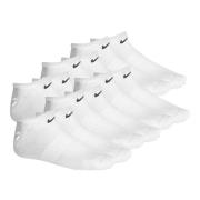 Nike Sukat Everyday Lightweight 6-Pack - Valkoinen/Musta
