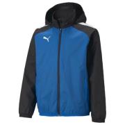 teamLIGA All Weather Jkt Jr Electric Blue Lemonade-Puma Black