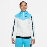 Nike Huppari NSW Repeat FZ - Valkoinen/Sininen/Musta Lapset