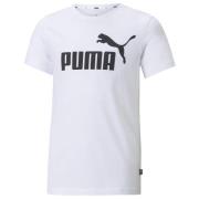 PUMA T-paita Essential Logo Tee - Valkoinen Lapset
