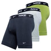 Nike Bokserit 3-pack - Musta/Harmaa/Vihreä