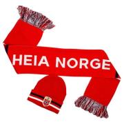 Norja Hat & Scarf Knitted - Punainen