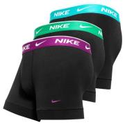 Nike Bokserit 3-pack - Musta/Violetti/Vihreä/Turkoosi